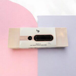 L'ange Smooth-It 2-In-1 Digital Straightening Comb (Pink)
